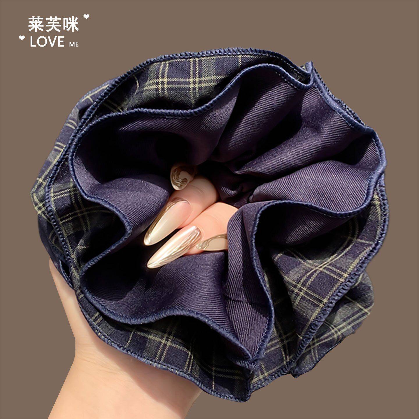 秋季加厚韩系格子大肠发圈秋季高级感气质丸子头发绳低马尾头绳女,珠宝/钻石/翡翠,发饰,淘宝优惠券,粉丝福利购,淘宝优惠卷