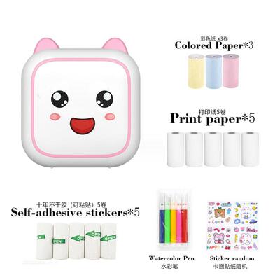 学生儿童迷你热敏错题打印机标签素材照片文字打印机C26