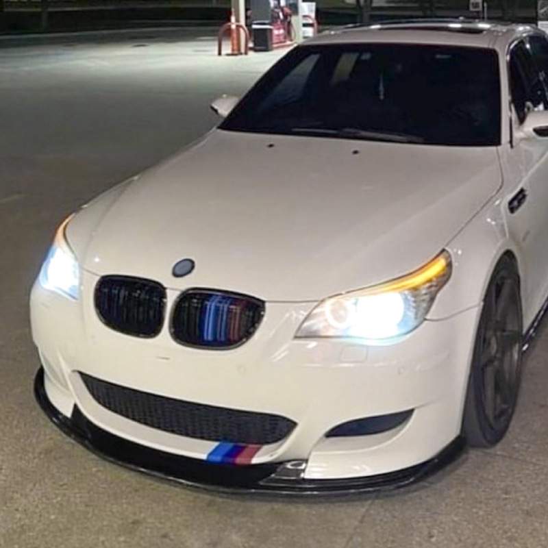 适用bmw宝马5系e60 e61 m5 2005-10前杠前唇前铲前下巴改装件