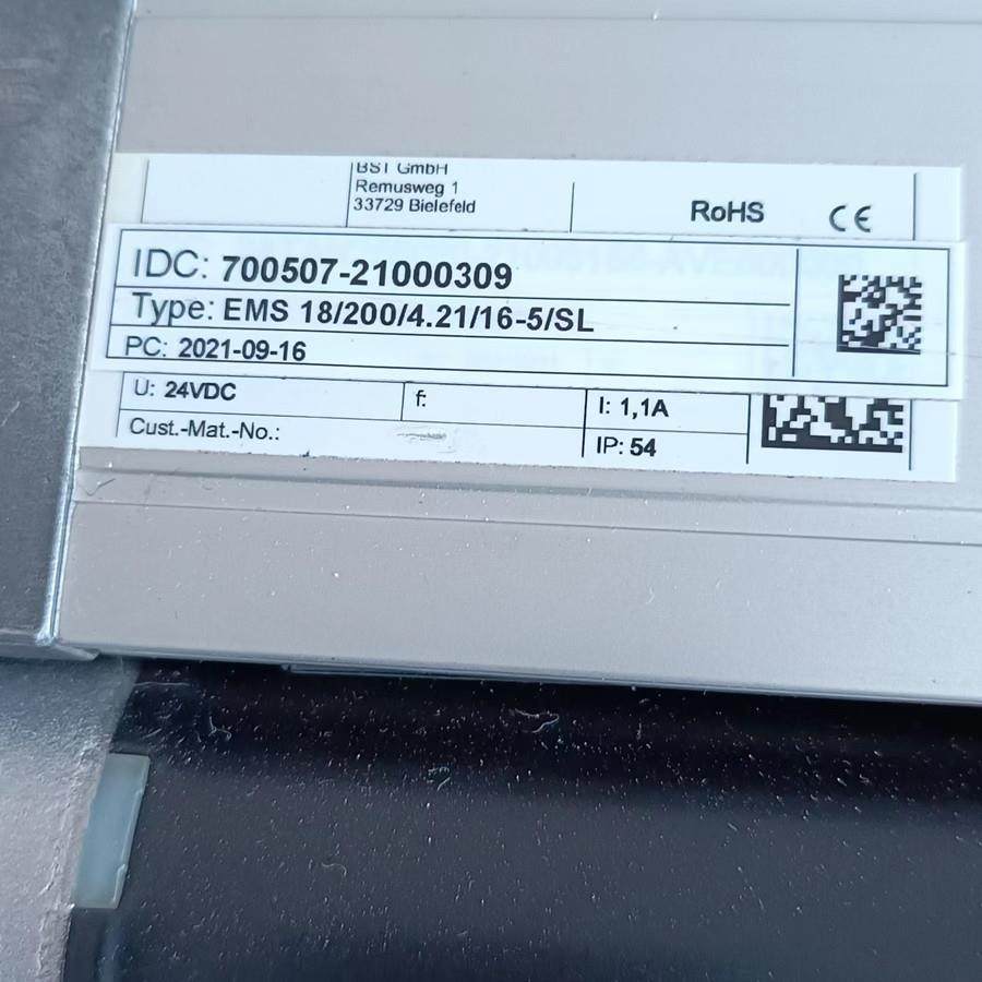 BST纺织及纤维制造应用纠偏电缸推动器EMS18/200/4.21/16-5/SL