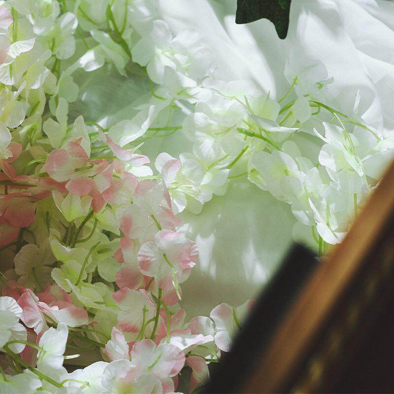 仿真丁花藤假仿真兰紫罗吊兰壁挂花香紫藤花串藤条仿真绣球藤蔓婚