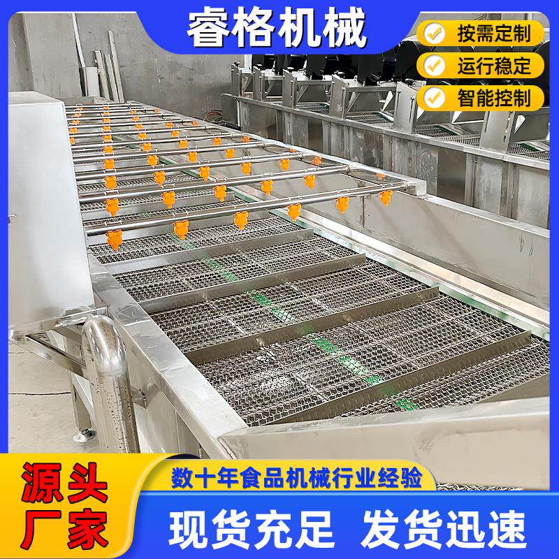 黄菜花清洗去泥设备 段喷淋气泡清YWX机 鲜韭菜扁豆气洗二泡清洗