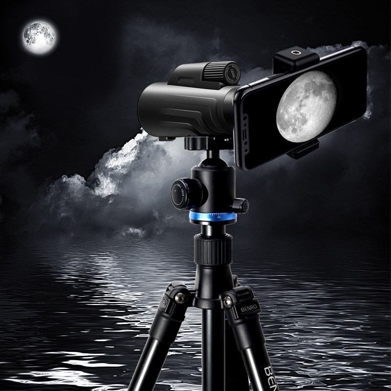 12倍高清充氮防水单筒望远镜 便携抗震露营户外高清望远镜