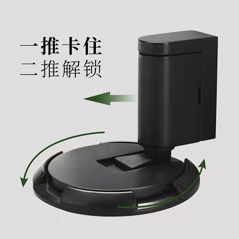 无磁机械地吸门吸免打孔家用自动可调门挡强力防风静音防风门阻器