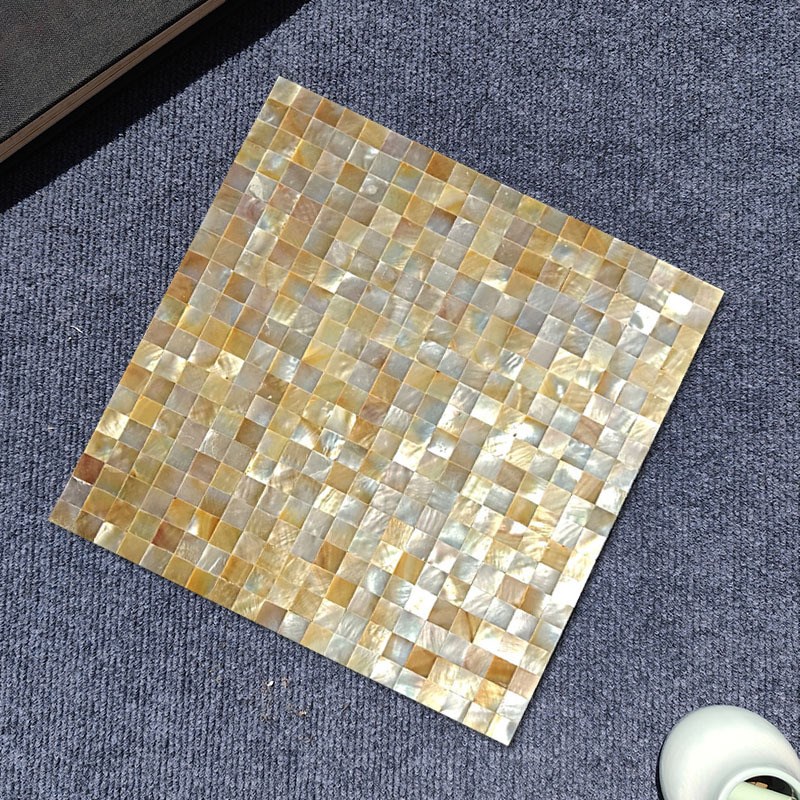 奥金彩黑蝶贝天然贝壳马赛克墙贴定制卫生间厨房电视背景装饰