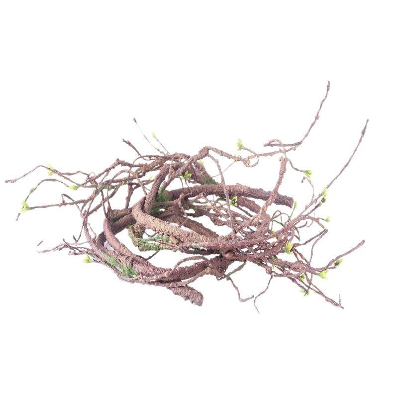 仿真枯藤树藤装饰藤条室内缠绕红山藤藤蔓管道绿萝叶树枝干假植物