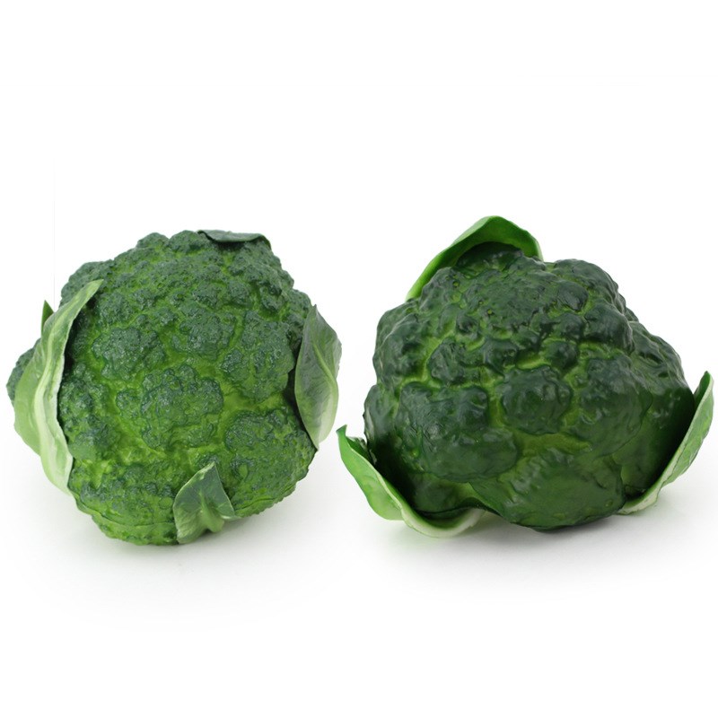 仿真花菜 花椰菜模型装饰道具西兰花紫花菜PU菜花青花菜西蓝花