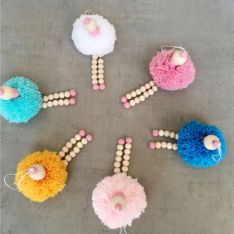 一件ins装饰少儿帐篷装饰毛球挂件装饰摄影道具挂饰少儿房
