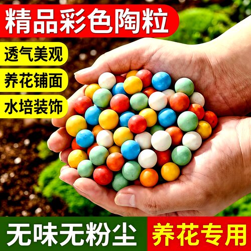 集美彩色陶粒颗粒花用垫底铺面