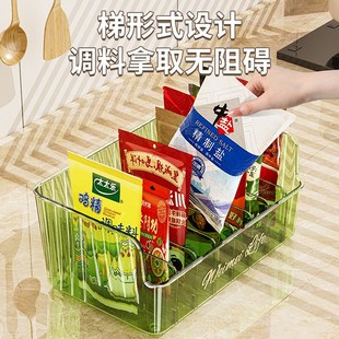 调料罐收纳盒厨房台面调味盐轻奢置物架用品家用大全高端香料袋装