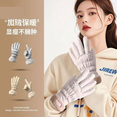 新款保暖可触屏骑行手套