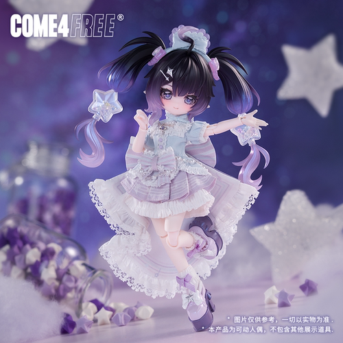COME4FREE米甜5代【吊卡-迎星】12分可动人偶BJD盲盒可爱手办摆件