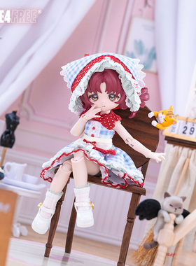 COME4FREE旗舰店日常系列【珍巧莓莓】12分BJD娃衣裙子套装
