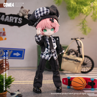 COME4FREE旗舰店12分BJD娃衣.日常系列.格格喵衣服玩偶套装