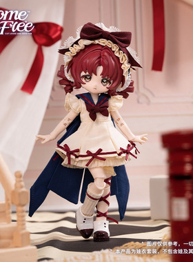 COME4FREE【日常系列】赤雪姬娃衣OB11玩偶BJD娃衣