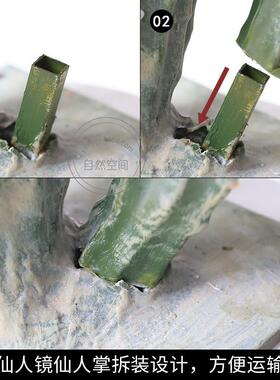 9912大型假场盆绿仿真仙人掌栽北欧室内沙漠植物仙植人柱橱窗景装