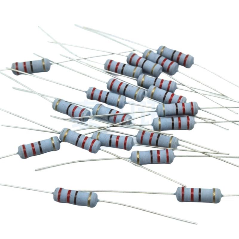 0.5W1W 2W 3W 5W插件氧化膜碳膜电阻100R 220 470 510 680 910R欧
