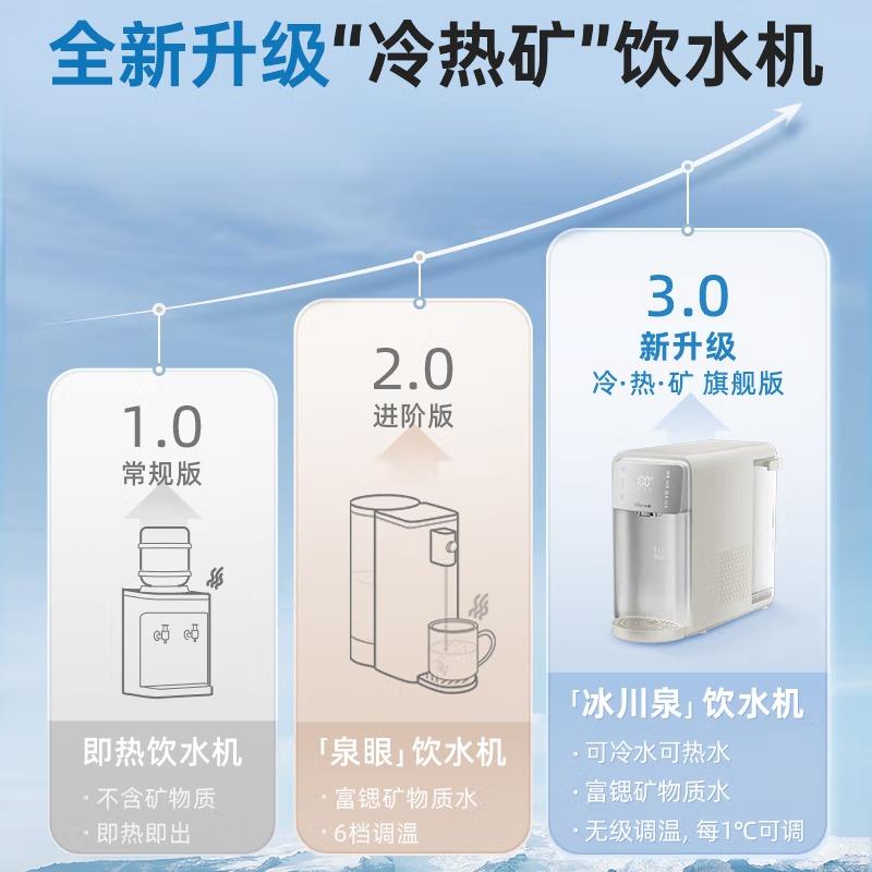 小熊即热式速冷热饮水机家用小型桌面台式净饮水器过滤直饮机一体