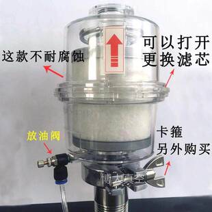 TRP KF40 VRD 置油分离排气口过滤器KF25 2XZ旋片真空泵用除油雾装