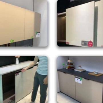 橱柜平趟巴士推拉平移门轨道吊柜阻尼缓冲多功能轨道滑轨五金配件