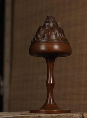 熏香炉工艺品 家居装饰摆件 古玩收藏 仿古做旧 紫铜色博山炉