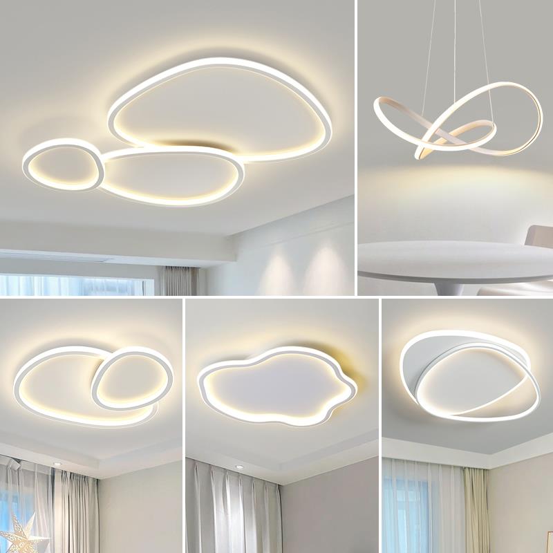 极简客厅吸顶灯现代简约大气主灯led北欧卧室灯全屋灯具套餐