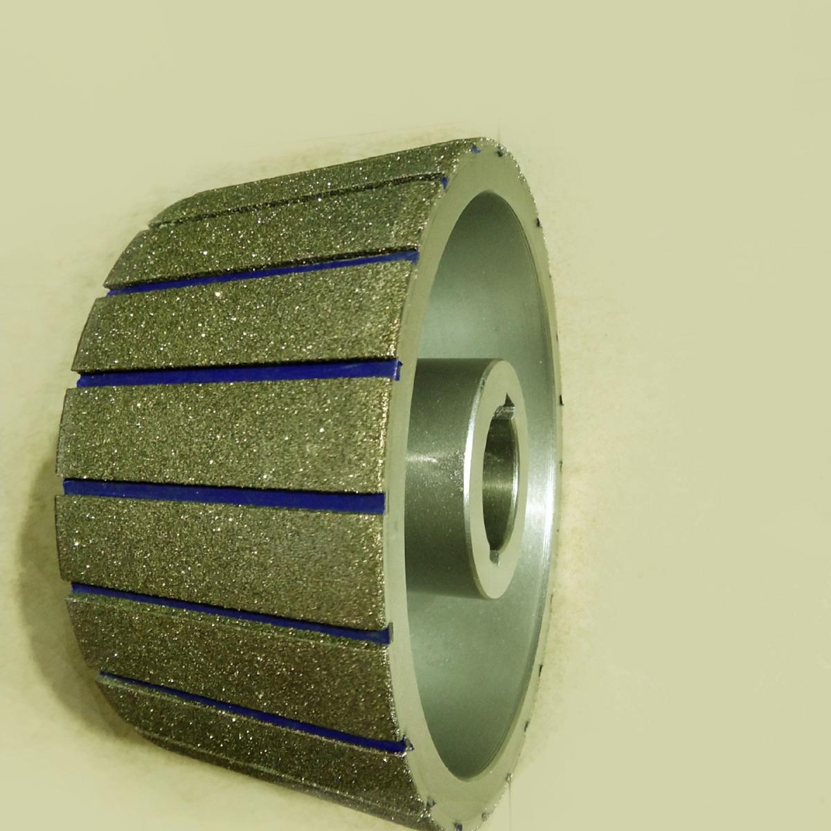 金刚石打磨铸铁去皮滚轮 粗磨切削量大 修整磨边电镀砂轮非标