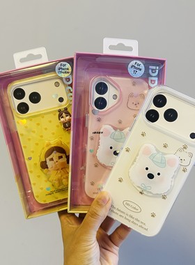 适用于17ro手机壳可爱女孩哭娃气囊保护壳IP15promax新款壳卡通可爱