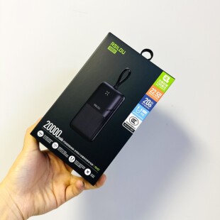 阿思络充电宝RM21带线2万毫安大容量快充移动电源支持16系列通用a