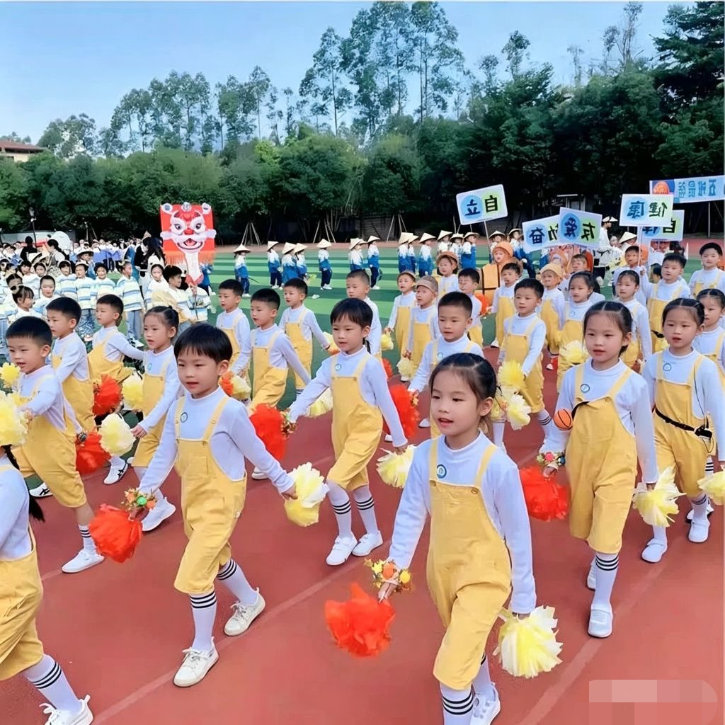 儿童中小学生运动会开幕式背带裤
