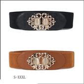 加长镶钻腰封女松紧宽百搭胖mm配裙子加肥加大服装 配饰