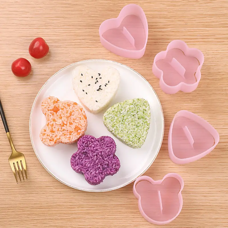 辅食便当工具寿司模具爱心梅花千层饭团模具商用烘焙工具