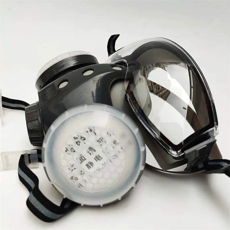 9001一体式护目防尘口罩眼镜防飞溅防工业粉尘打磨电焊
