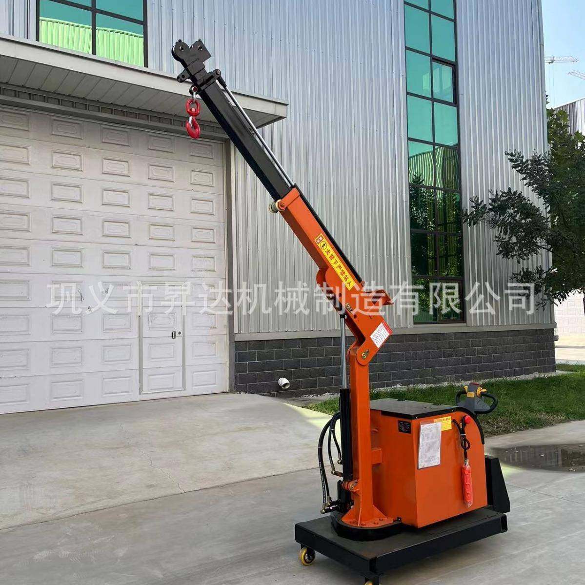 新款移动液压小吊机车间吊货电动小吊车手推伸缩平衡磨具配重车
