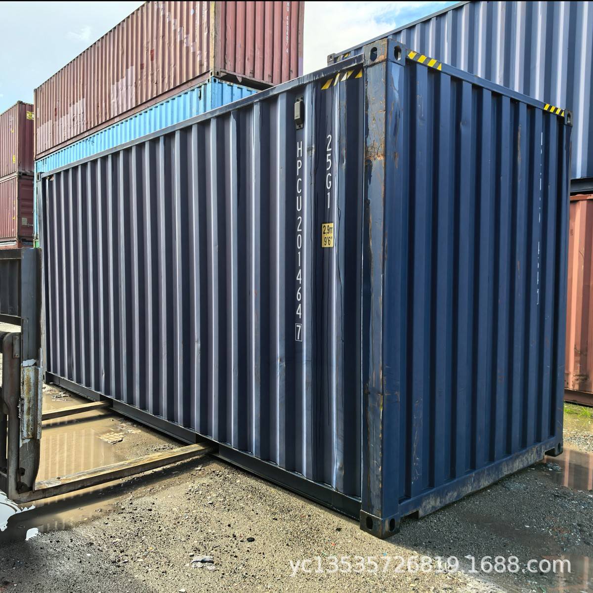 深圳广州惠州珠海二手集装箱20HQ出口海运小高柜集装箱价格6米HC