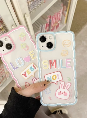 知泰适用15pro卡通13/14promax大波浪1211