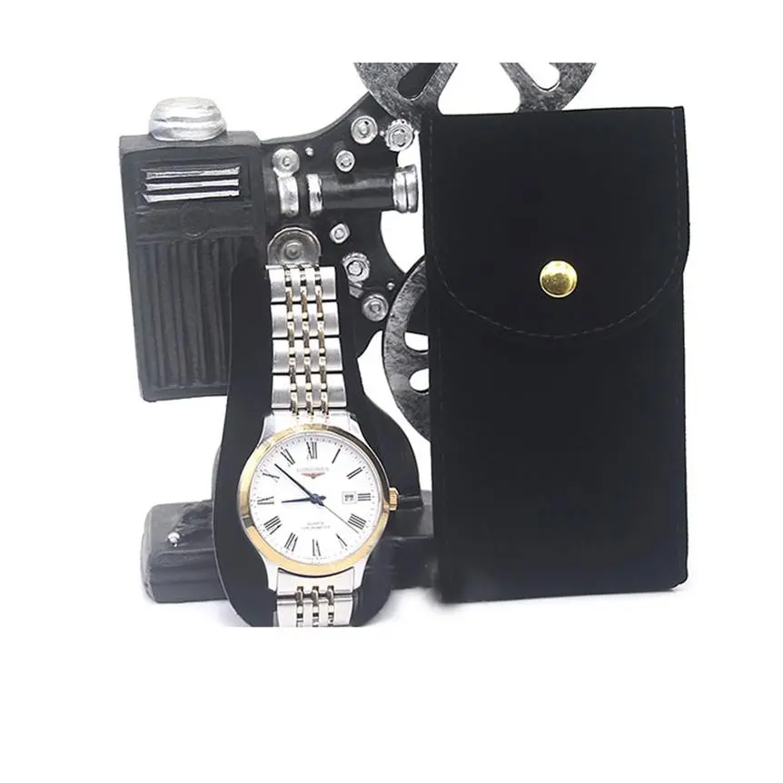 绒布手表袋 双面植绒腕表保护袋 首饰袋子单个手表收纳袋