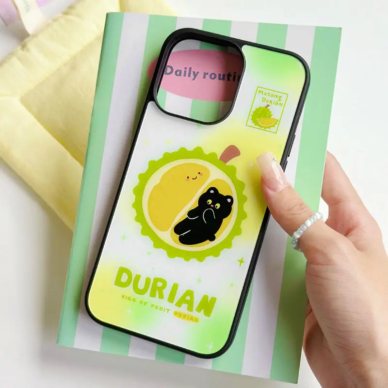 知泰1315卡通14promax适用iphone16pro磨砂黑框壳