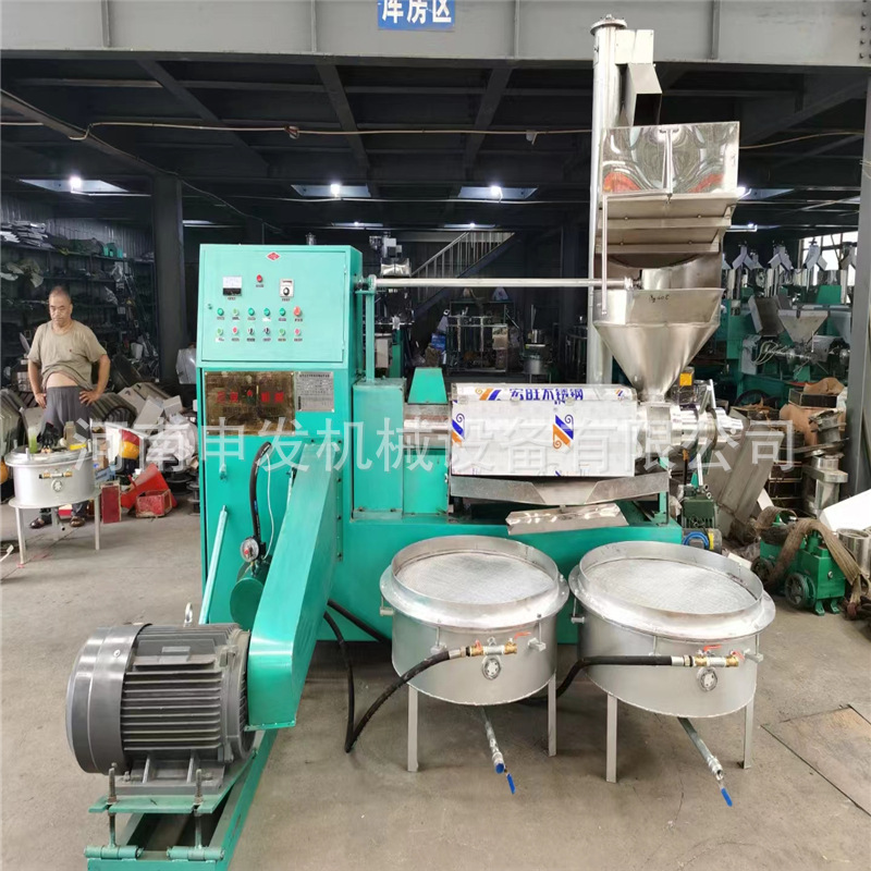 油菜全自动榨油机 新型花生大豆冷热两用螺旋榨油机 液压榨油机