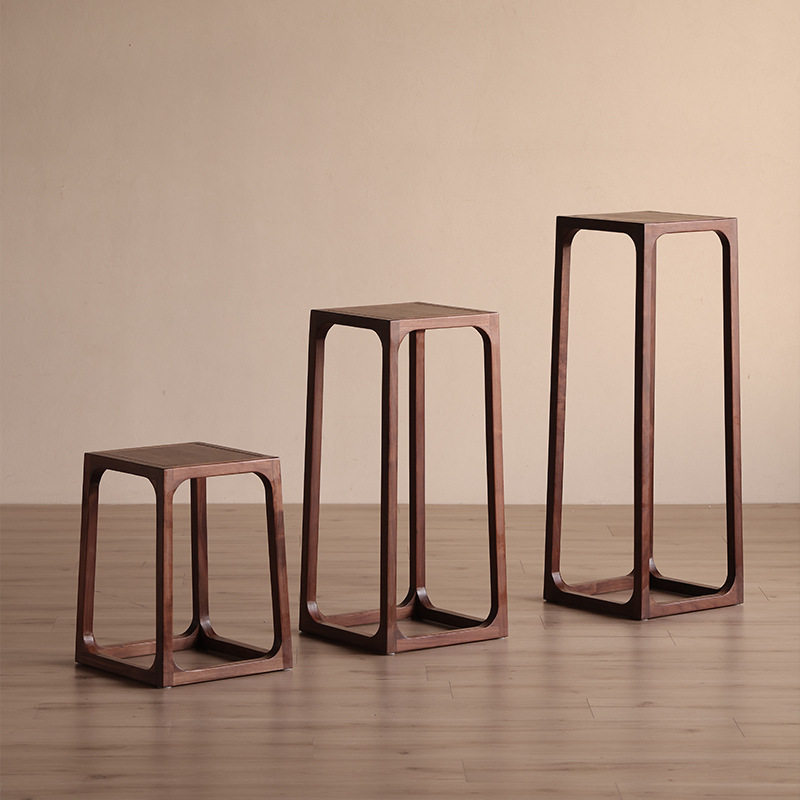 北美黑胡桃木实木花架现代简约客厅阳台中式花盆置物架花几组合,住宅家具,红木椅凳,淘宝优惠券,粉丝福利购,淘宝优惠卷