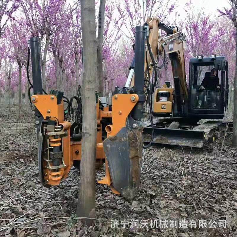 挖树机器厂家 随车小型挖掘机 润沃机械 起树机带土球 适用苗圃等
