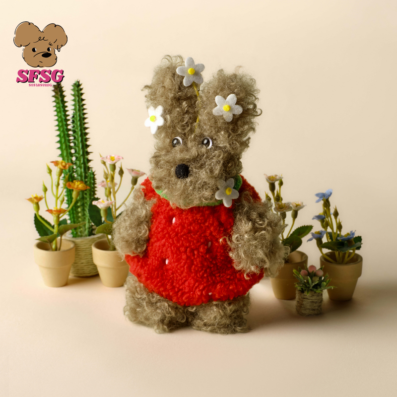 SFSG明星同款春田花花系列设计师品牌25新款礼物包包挂件潦草小狗