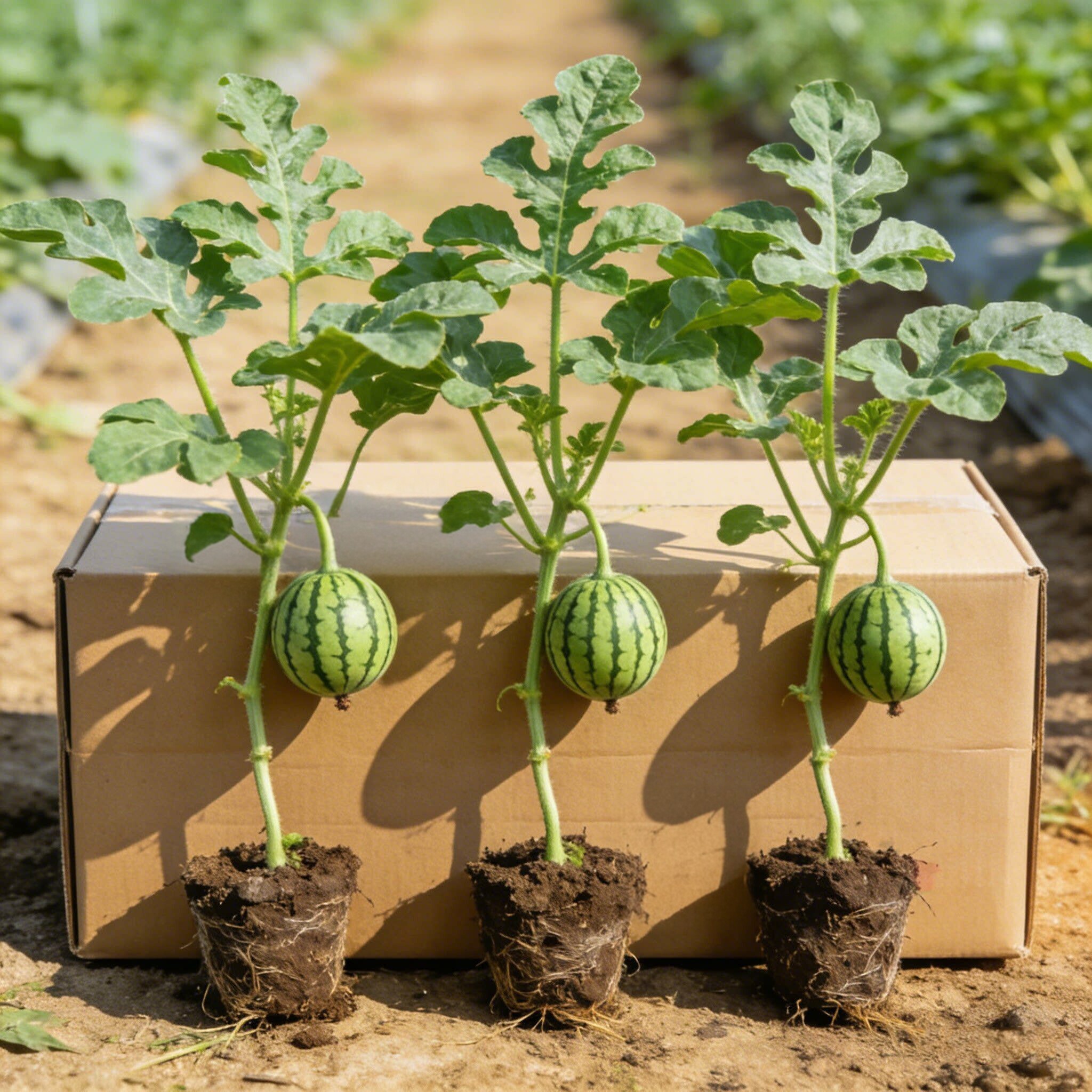 嫁接西瓜苗8424冰糖麒麟瓜苗秧四季种植阳台盆栽蔬菜秧苗甜瓜种苗