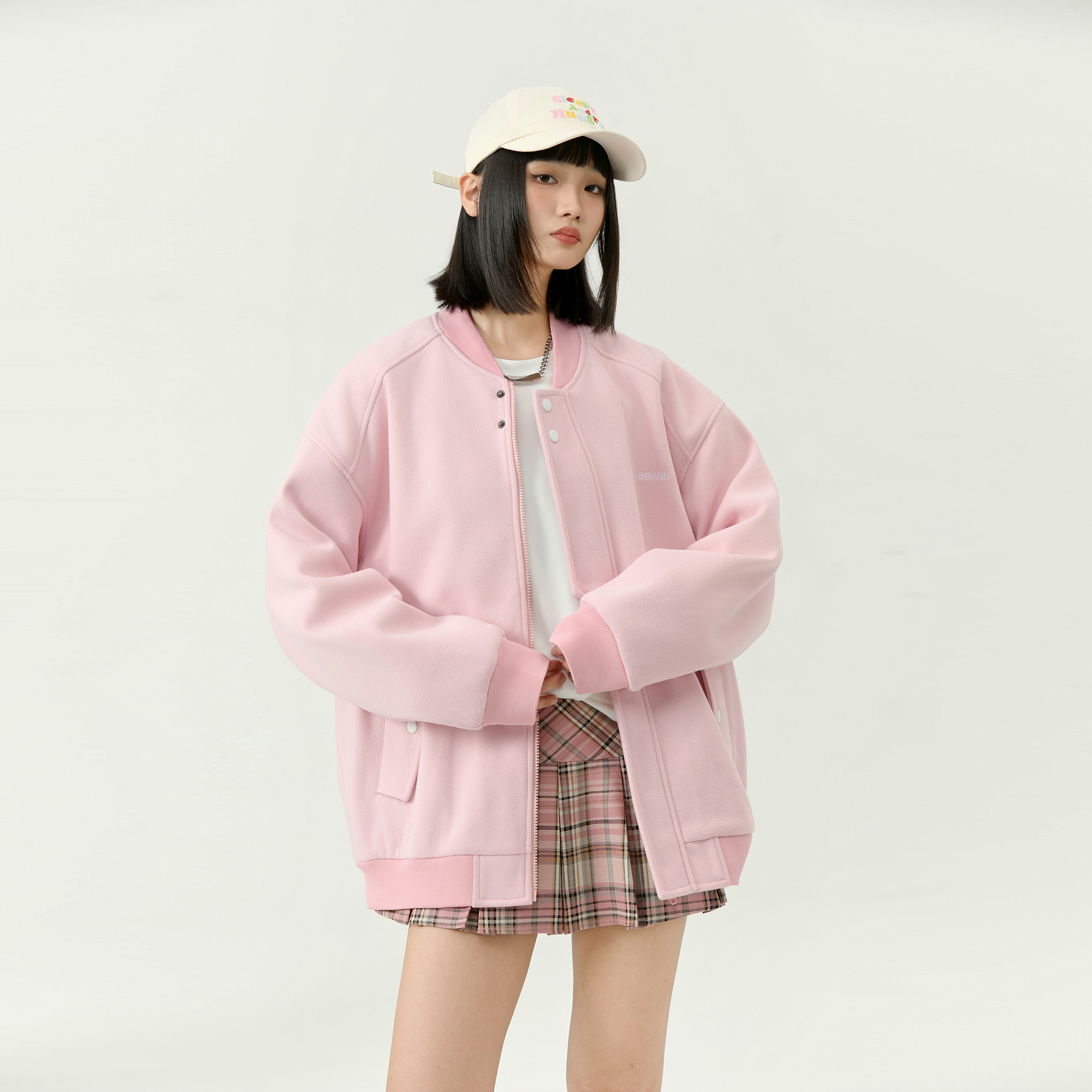 sview毛呢外套男女同款秋季2024新款宽松潮流潮牌美式棒球服