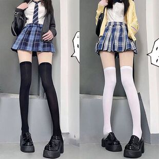 jk袜子大腿袜高筒过膝袜压力袜瘦腿丝袜jk制服袜长袜半截袜长筒袜