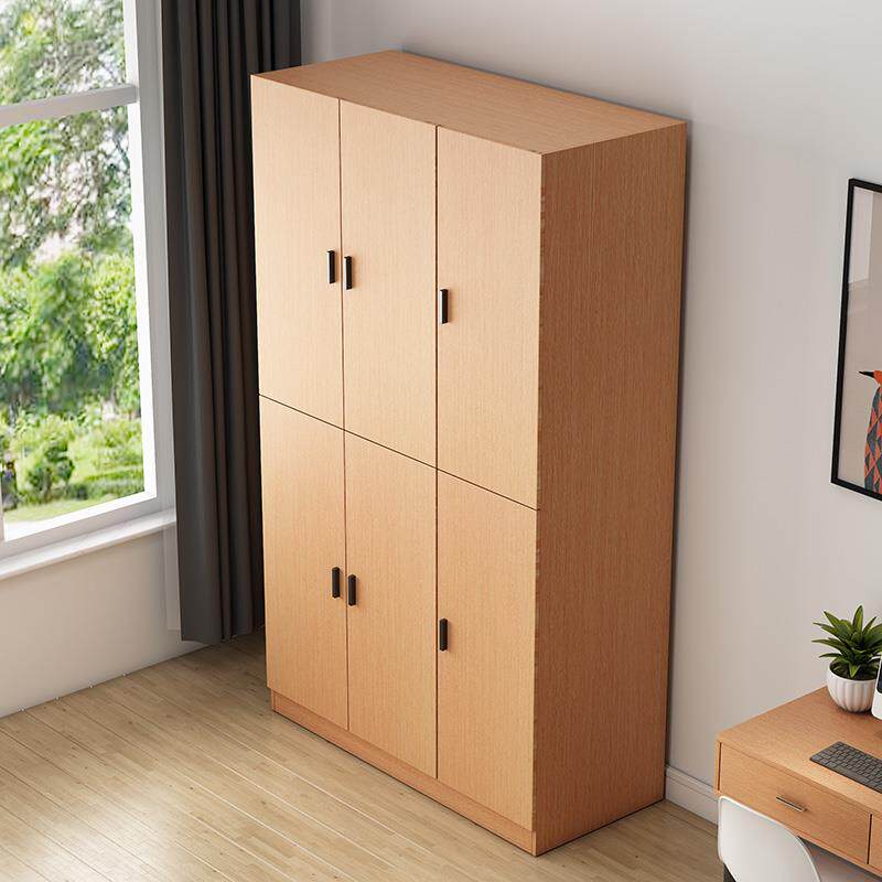实木板式衣柜现代简约经济型家用卧室衣柜4门六门组合儿童储物柜