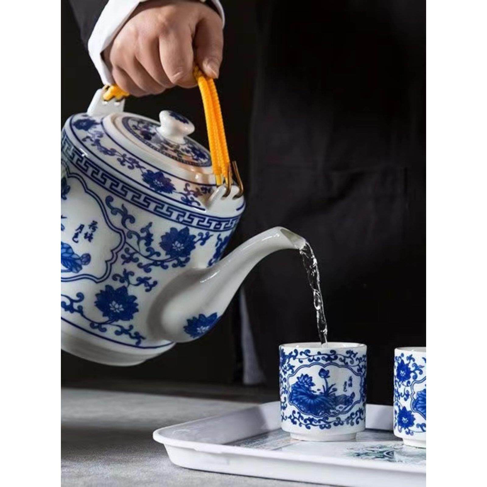 景德镇陶瓷水壶家用大容量瓷器茶壶防爆凉水壶冷水壶提梁泡茶壶,餐饮具,茶壶,淘宝优惠券,粉丝福利购,淘宝优惠卷