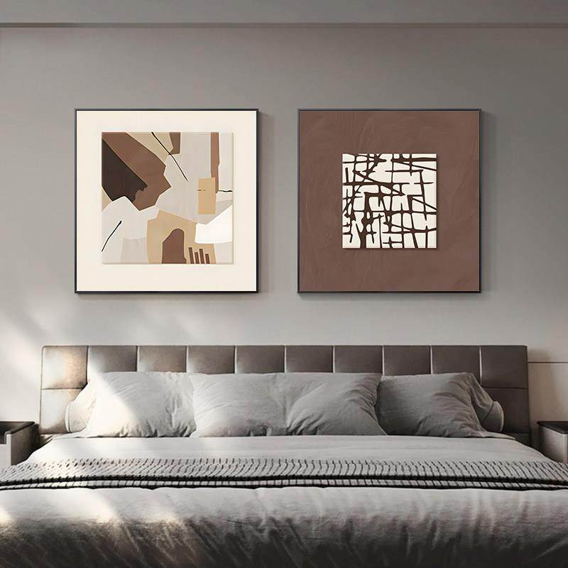 卧室装饰画 画现代简约抽象主卧床头背景墙挂画 画高级感饭厅墙面,家居饰品,现代装饰画,淘宝优惠券,粉丝福利购,淘宝优惠卷