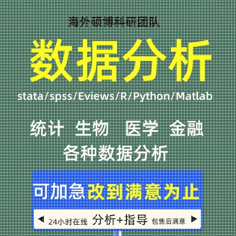 留学生数据分析服务stata实证r语言s计量统计amos生物空间sas英文