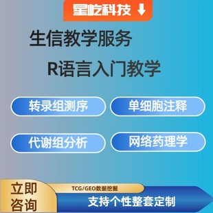 GEO多组学代谢组sci细胞实验火山图单细胞转录组 生信分析TCGA